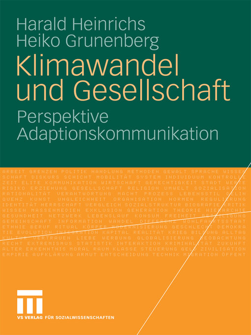 Title details for Klimawandel und Gesellschaft by Harald Heinrichs - Available